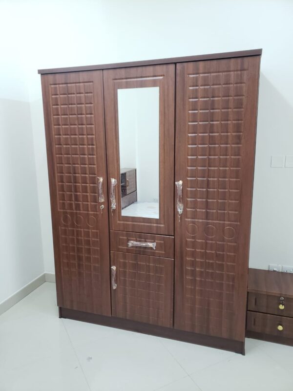 Compact & Stylish 3-Door Cabinet