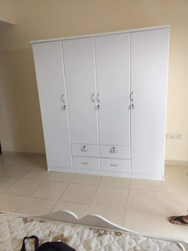 Spacious 4-Door Wardrobe