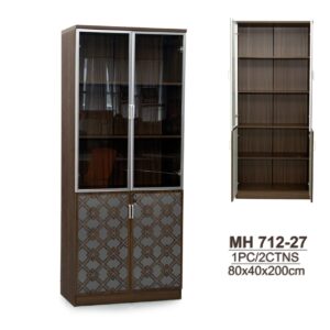 2-Door Bookshelf – Stylish Storage