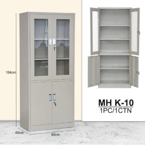 2-Door Bookshelf – Stylish Storage