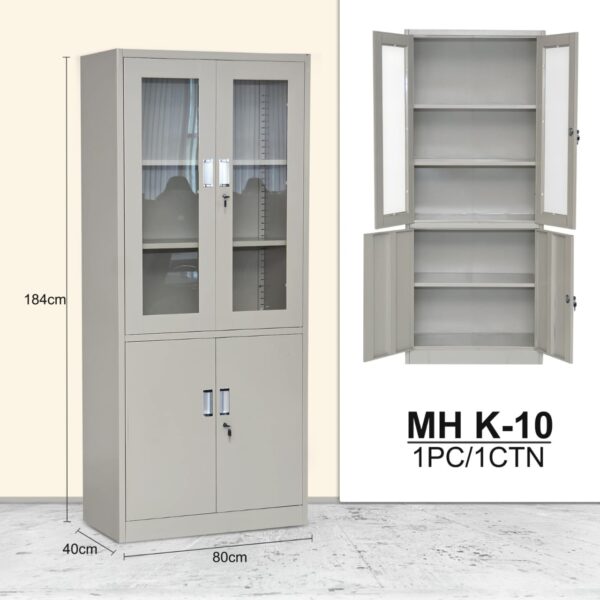2-Door Bookshelf – Stylish Storage