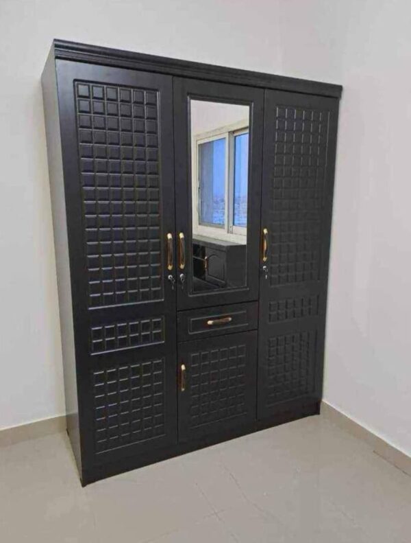 3-Door Cabinet with Mirror