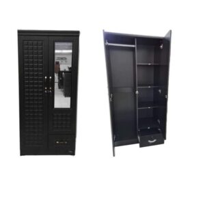 Elegant 2-Door Cabinet with Mirror