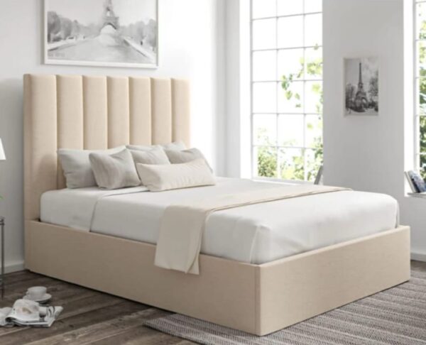 King Size Fabric Bed (180x200cm) with 20cm Thick Medical Mattress – All Sizes & Colors Available