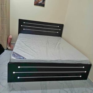 Wood MDF King Size Bed (180x200cm) with 20cm Thick Medical Mattress – White & Brown Available, All Sizes & Custom Options
