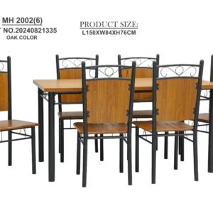 6-Chair Dining Set with Table – Stylish and Affordable