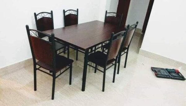 6-Chair Dining Set with Table – Stylish and Budget-Friendly