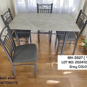 1+4 Dining Set with Table – 4 Chairs Included